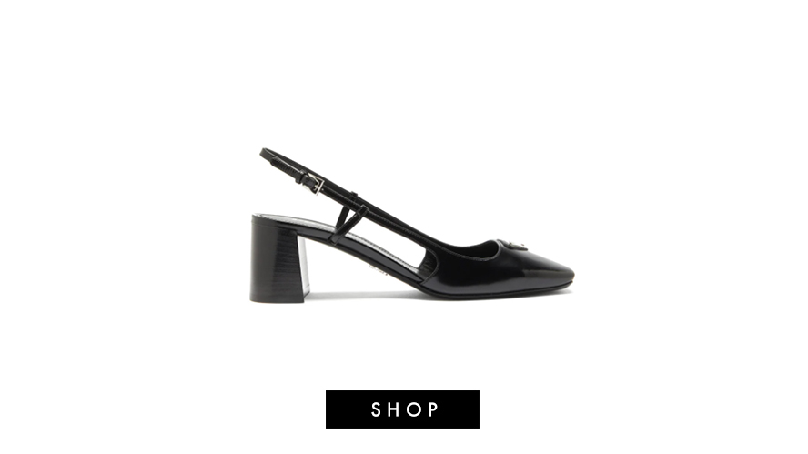 How to Style This Thing: Prada Square-Toe Slingback Pumps