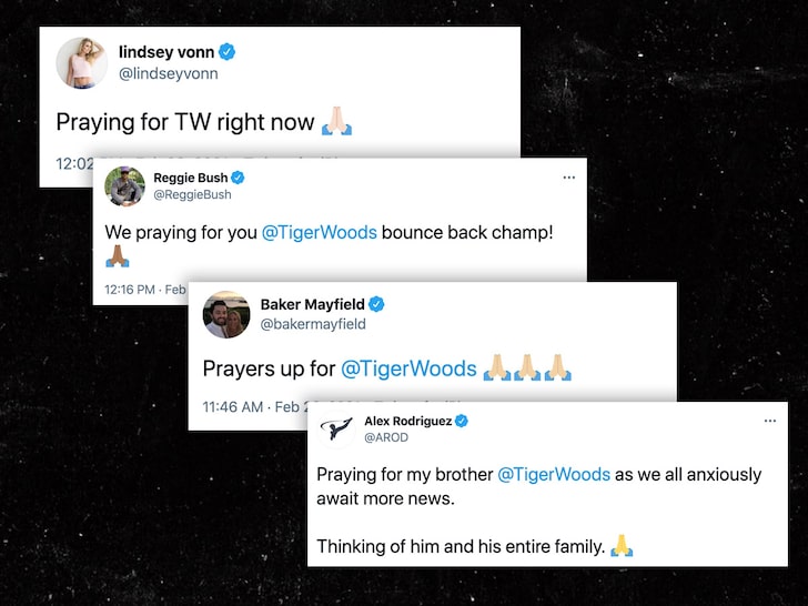 Stars Send Thoughts And Prayers After Tiger Woods Crash