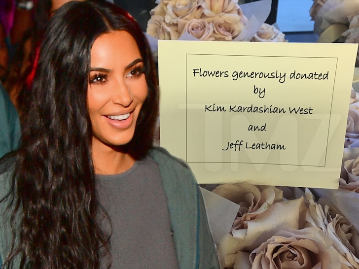 Kim Kardashian Donates Photo Shoot Flowers to Frontline Workers