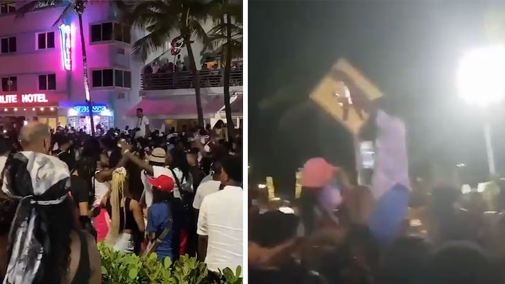 Spring Break Partiers in Miami Beach Go Wild Violating Curfew