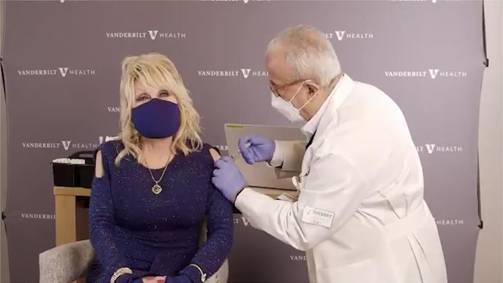 Dolly Parton Gets First Dose of Moderna COVID Vaccine, Busts out New Song