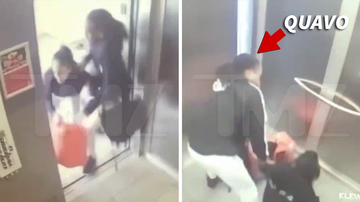 Quavo & Saweetie Physical Altercation in Elevator Caught on Video