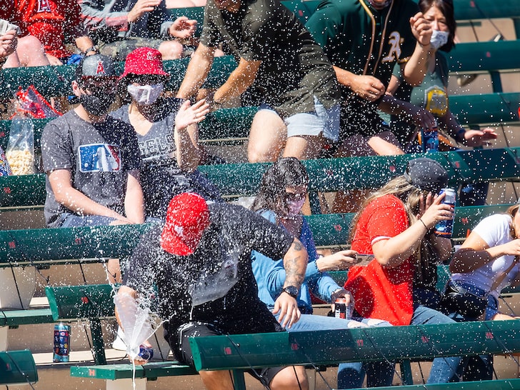 MLB Player Rips Foul Ball Into Fan's Beer, Wild Photos Capture Moment of Impact!