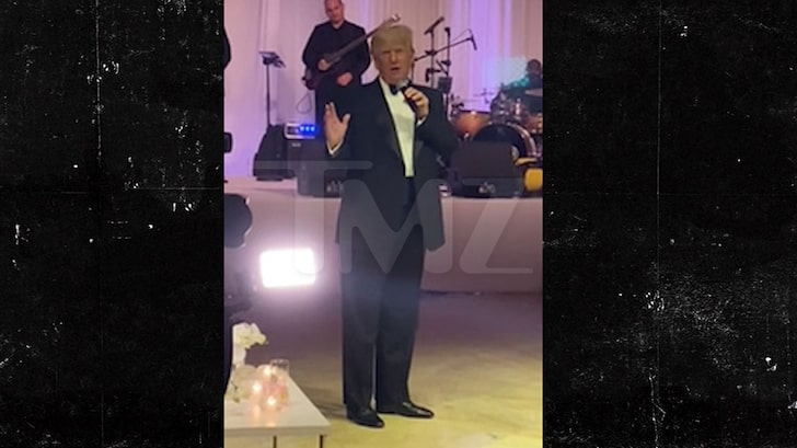 Donald Trump Rails on Biden During Wedding Speech at Mar-a-Lago