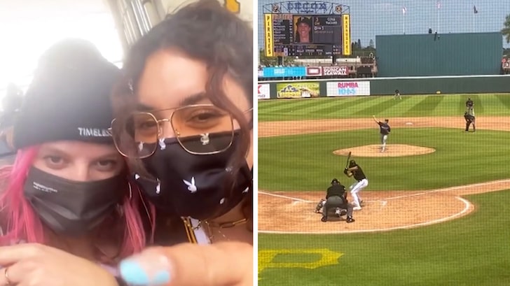Vanessa Hudgens Cheers On MLB Boyfriend Cole Tucker At Spring Training Game