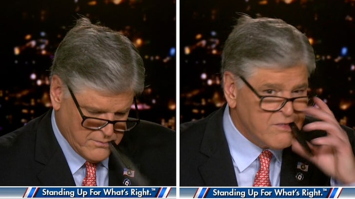 Sean Hannity Gets Big Vaping Surprise Coming Back from Commercial Break