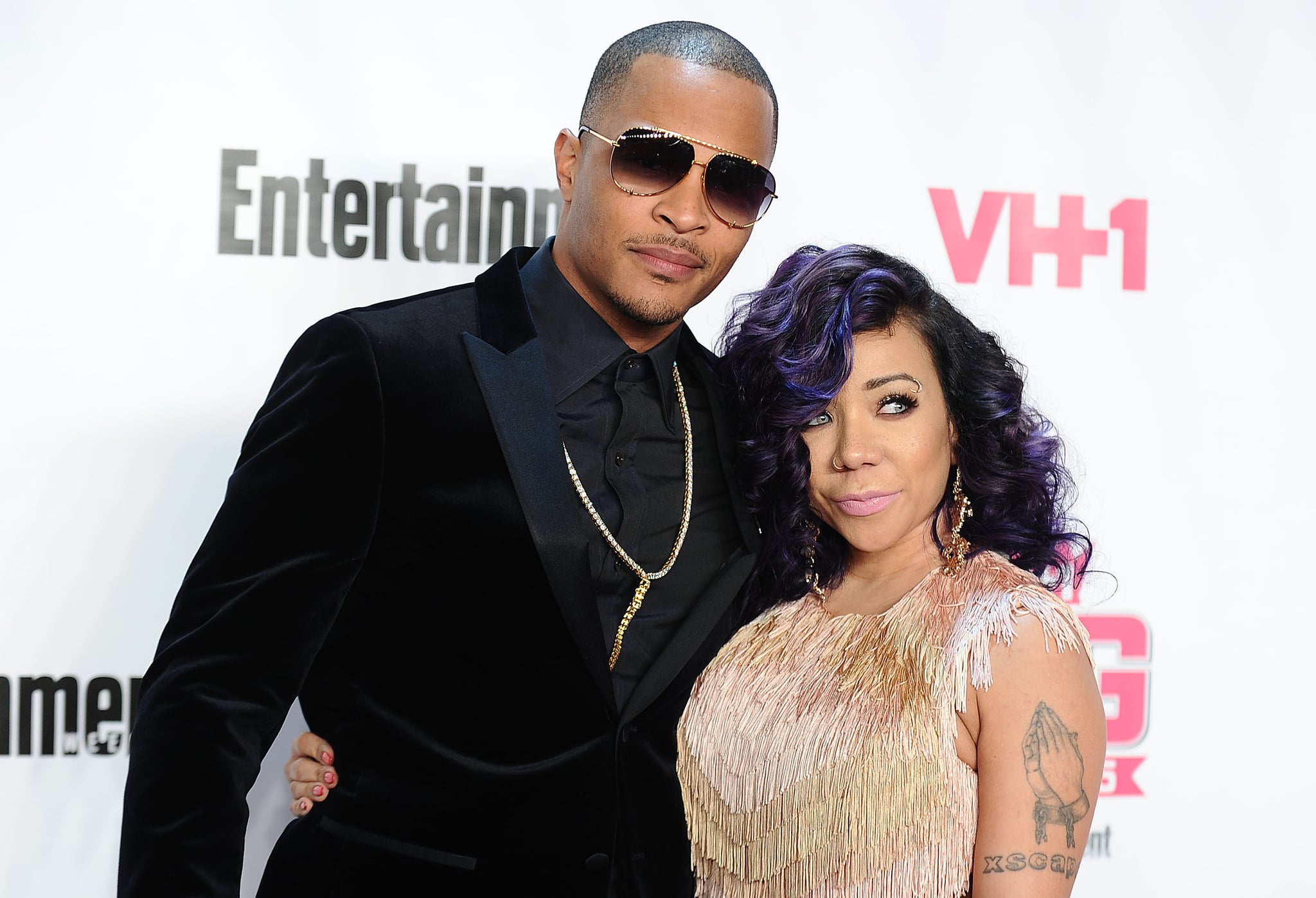 WEST HOLLYWOOD, CA - NOVEMBER 15:  Rapper T.I. and Tameka 'Tiny' Cottle-Harris attend the VH1 Big In 2015 with Entertainment Weekly Awards at Pacific Design Center on November 15, 2015 in West Hollywood, California.  (Photo by Jason LaVeris/FilmMagic)