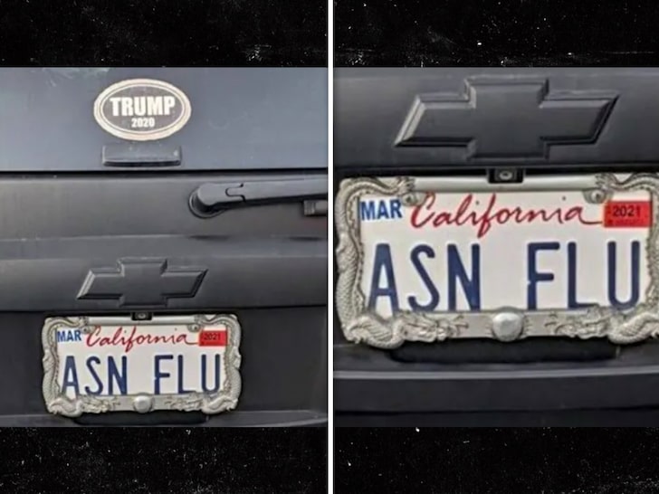 California SUV with 'ASN FLU' License Plates Sparks Outrage