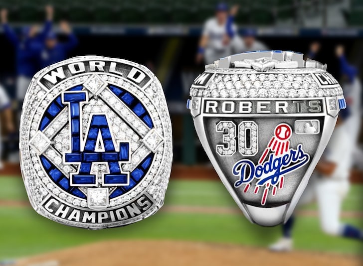 L.A. Dodgers Get Icy World Series Rings, More Than 100 Diamonds Each!!