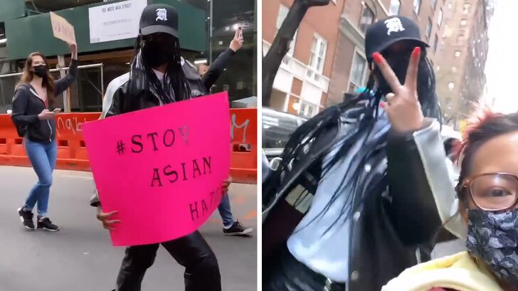 Rihanna Attends #StopAsianHate March in New York City
