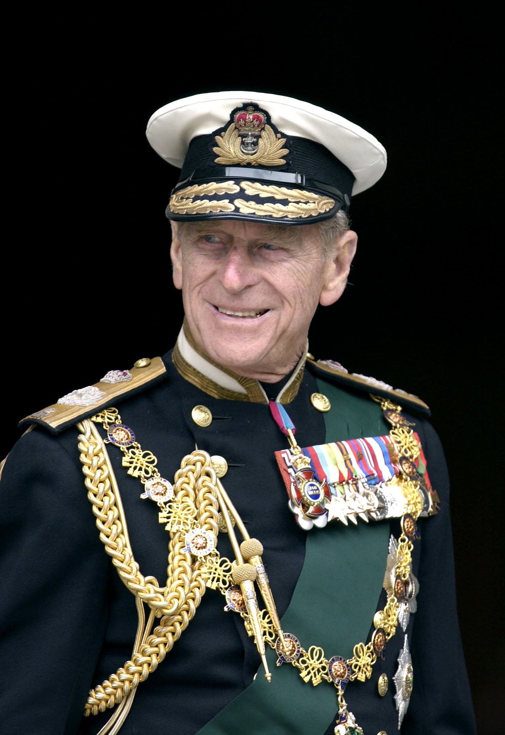 LONDON, UNITED KINGDOM - JUNE 04:  Prince Philip In Naval Uniform With Medals At St. Paul's Cathedral On The Day Of The Service To Mark The Golden Jubilee - The 50th Anniversary Of The Monarch's Reign.  (Photo by Tim Graham Photo Library via Getty Images)