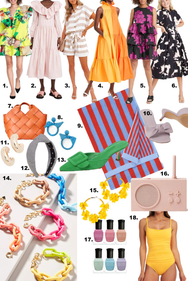 $100 AND UNDER COLORFUL SUMMER PICKS //