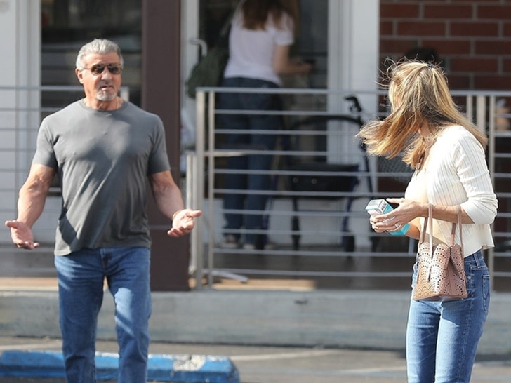 Sylvester Stallone and Jennifer today