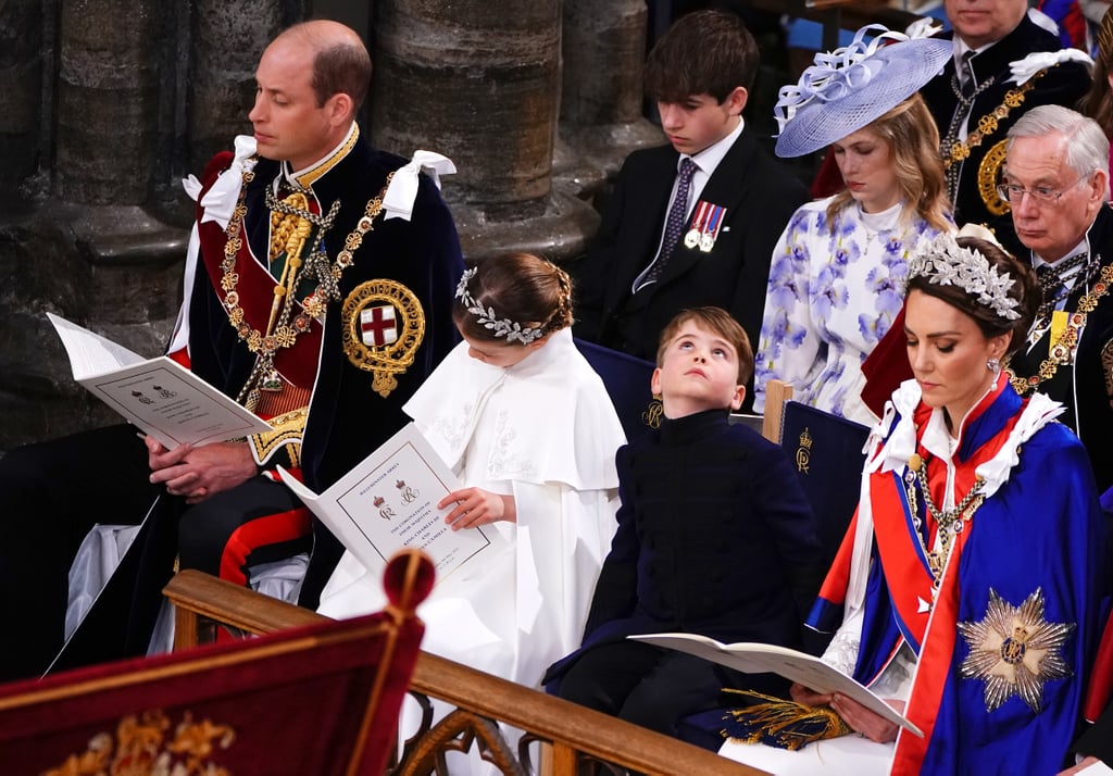 George, Charlotte, Louis at King Charles III's Coronation