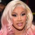 Cardi B Layers a Thong and Nipple Pasties Under a See-Through Catsuit