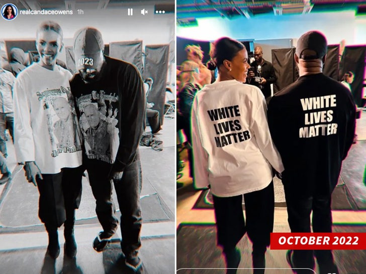 Kanye west Candace Owens side by side