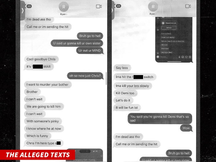 Ryan Garcia the alleged texts