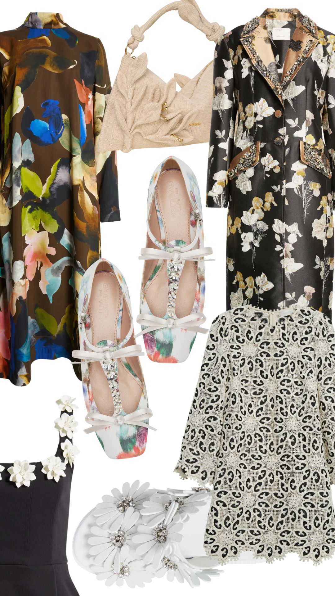 dark florals, september floral pieces