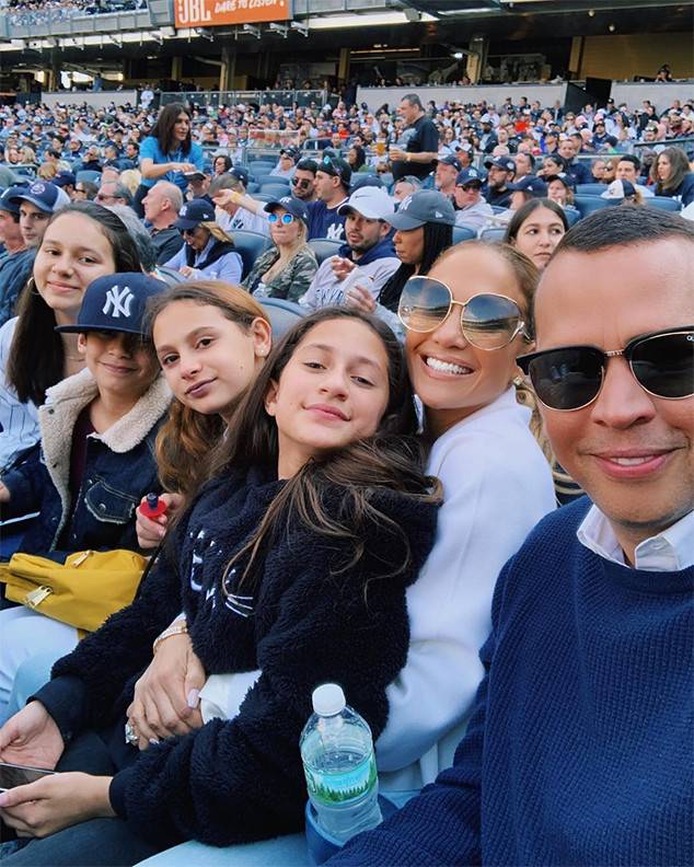 Jennifer Lopez, Alex Rodriguez, Kids, Yankee Stadium