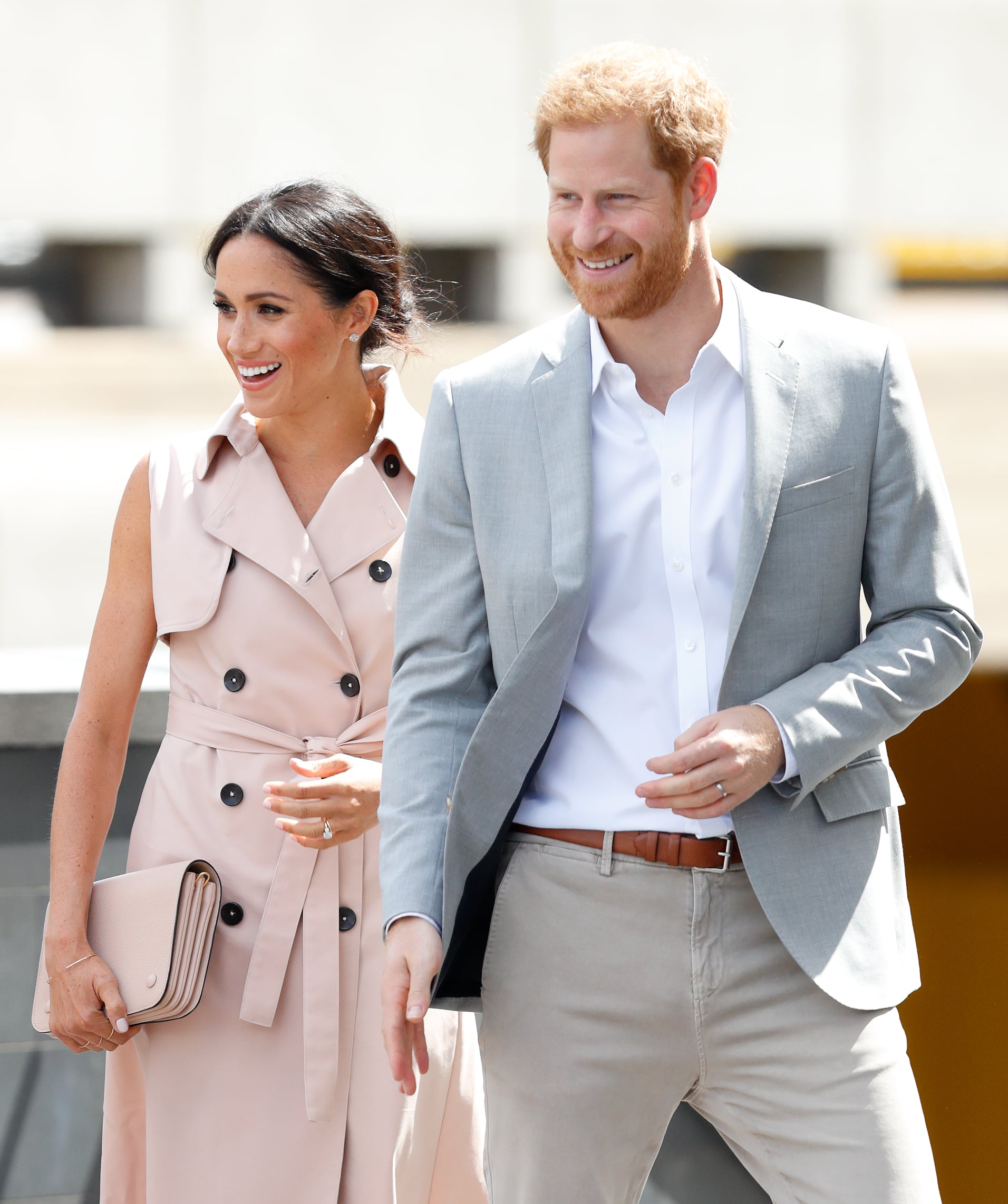 LONDON, UNITED KINGDOM - JULY 17: (EMBARGOED FOR PUBLICATION IN UK NEWSPAPERS UNTIL 24 HOURS AFTER CREATE DATE AND TIME) Meghan, Duchess of Sussex and Prince Harry, Duke of Sussex visits The Nelson Mandela Centenary Exhibition at the Southbank Centre on July 17, 2018 in London, England. The exhibition explores the life and times of Nelson Mandela and marks the centenary of his birth. (Photo by Max Mumby/Indigo/Getty Images)