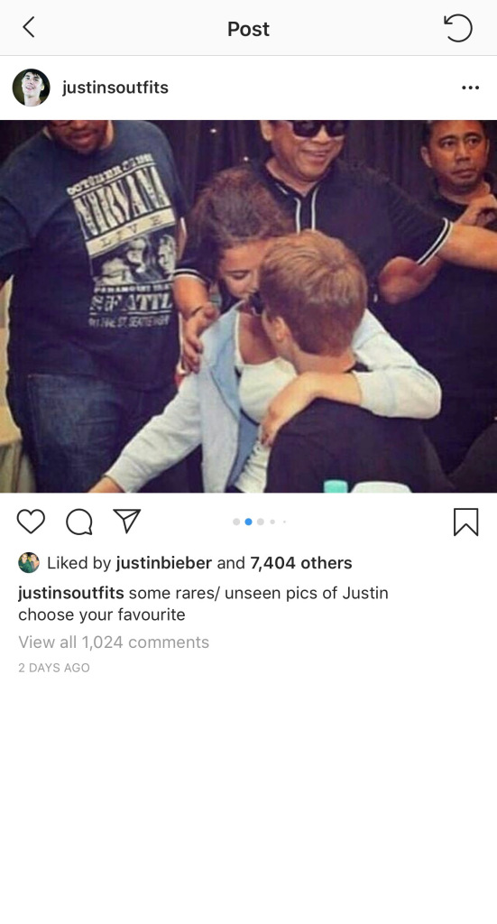 Justin Bieber Liked Selena Gomezs Photo After Professing His Love for Hailey Baldwin