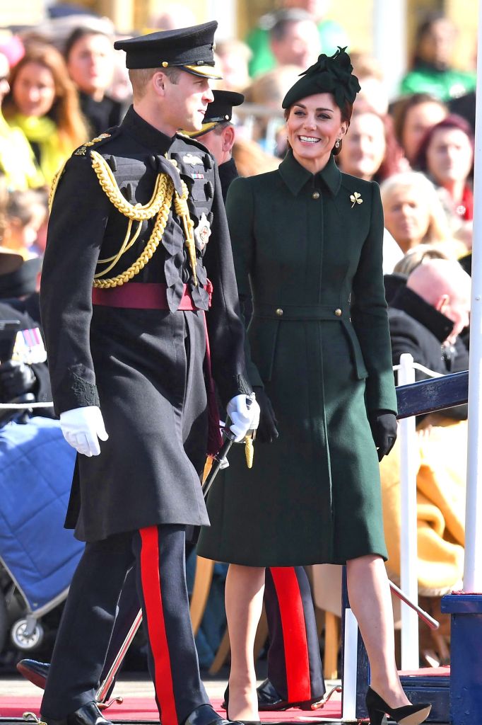 Prince William and Catherine Duchess of Cambridge attend St Patrick