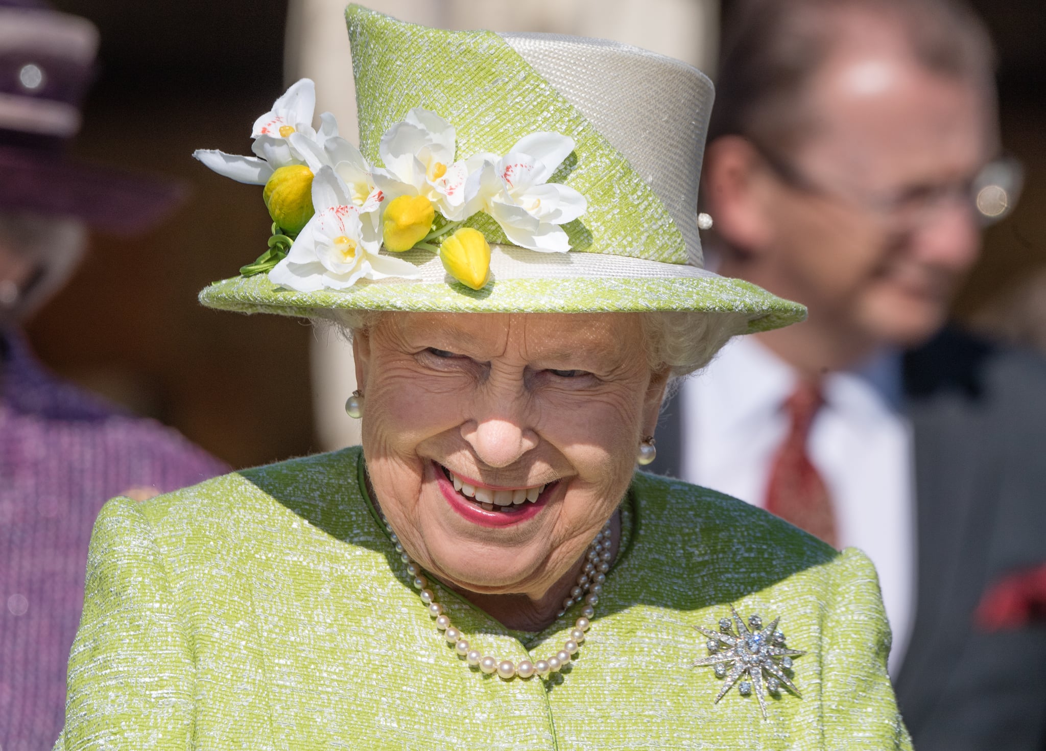 DITCHEAT, UNITED KINGDOM - MARCH 28: Queen Elizabeth II visits Hauser & Wirth Somerset on March 28, 2019 in Bruton, Somerset, United Kingdom. (Photo by Samir Hussein/Samir Hussein/WireImage)