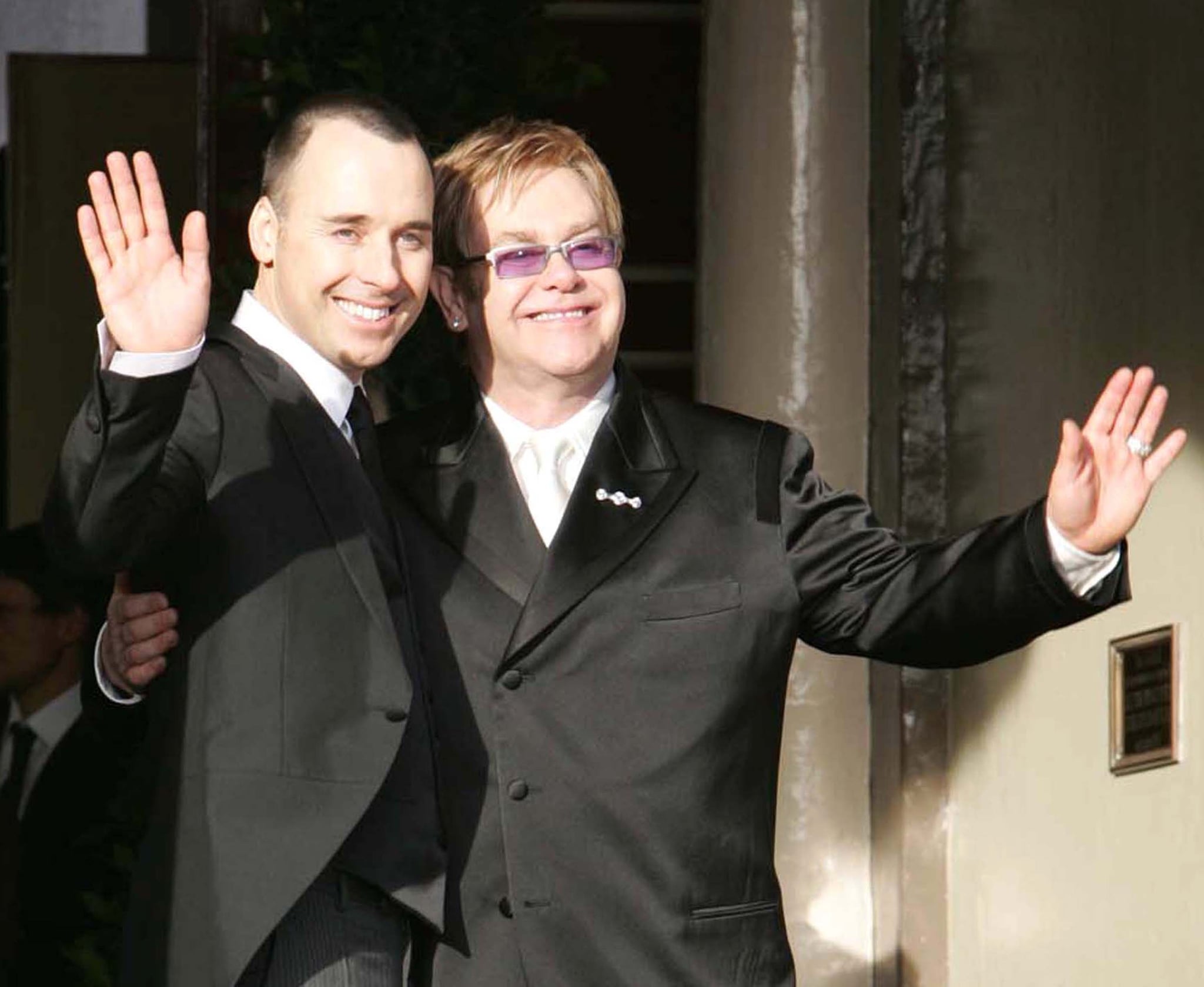 David Furnish and Sir Elton John during Sir Elton John and David Furnish