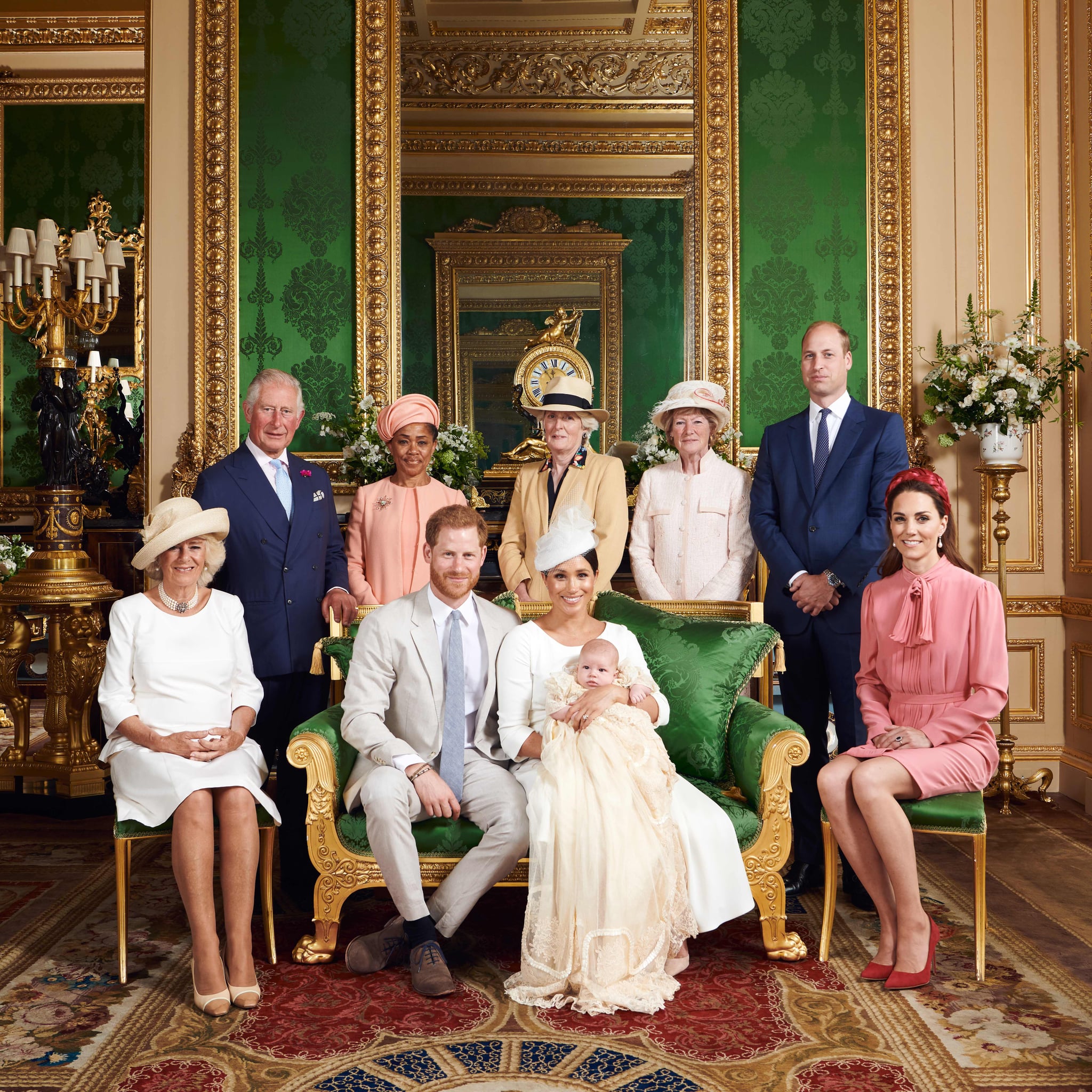 This official handout Christening photograph released by the Duke and Duchess of Sussex shows Britain