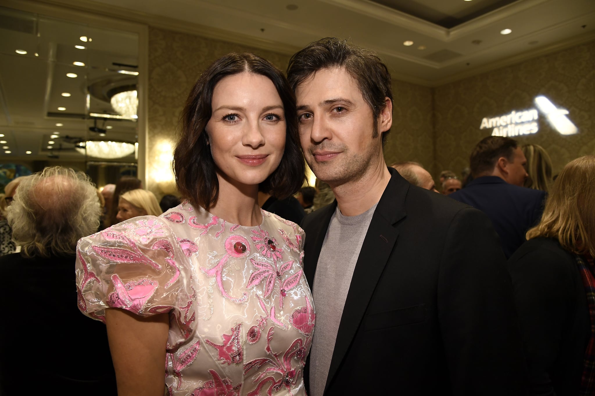 LOS ANGELES, CA - JANUARY 05:  Caitriona Balfe (L) and Tony McGill attends The BAFTA Los Angeles Tea Party at Four Seasons Hotel Los Angeles at Beverly Hills on January 5, 2019 in Los Angeles, California.  (Photo by Kevork Djansezian/BAFTA LA/Getty Images)
