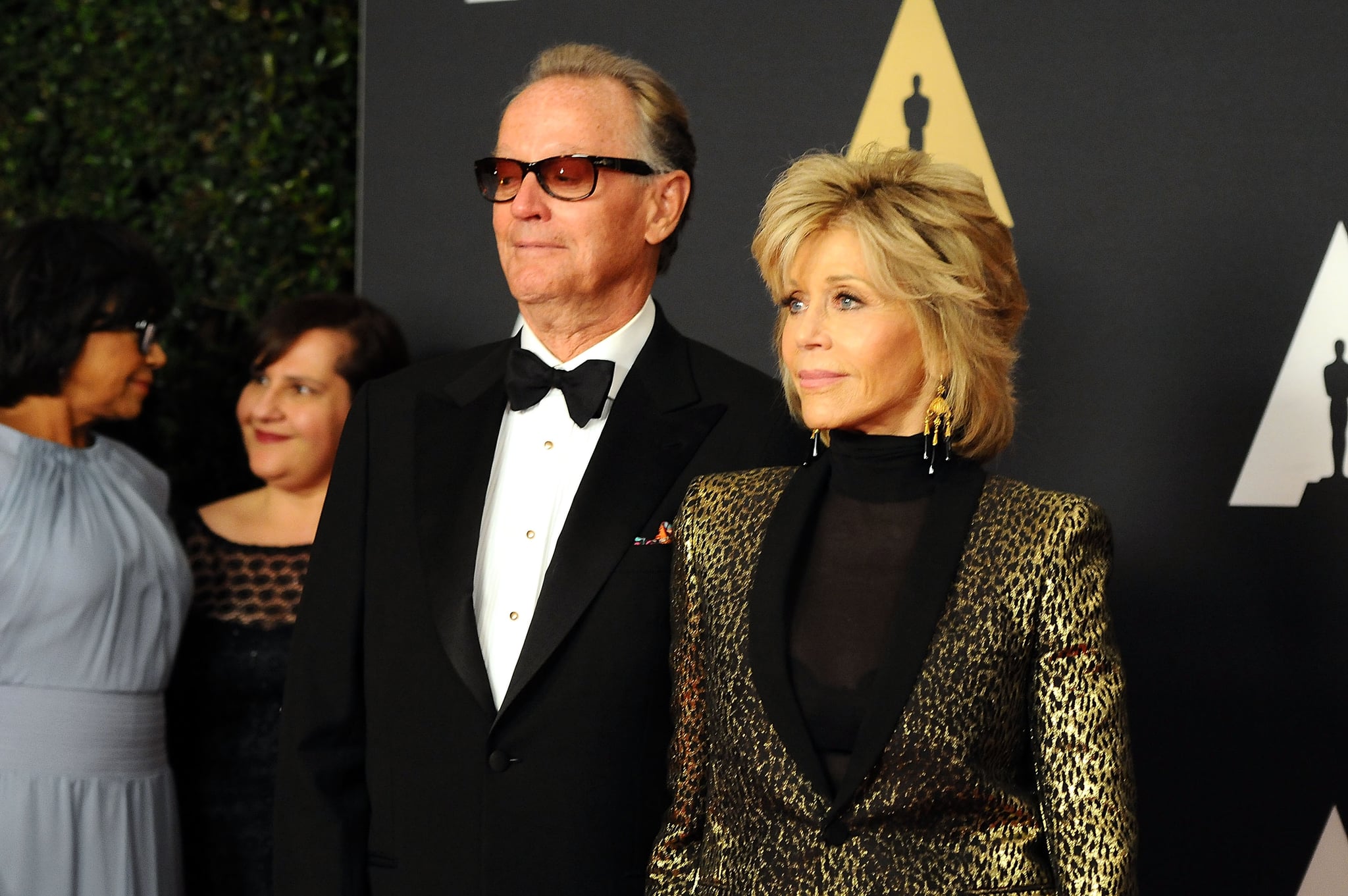 HOLLYWOOD, CA - NOVEMBER 14:  Peter Fonda and Jane Fond attend the Academy of Motion Picture Arts and Sciences
