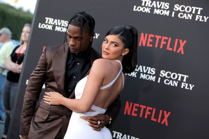 travis kylie netflix movie Kylie Jenner & Travis Scott Were Legit All Over Each Other At His Netflix Movie Premiere