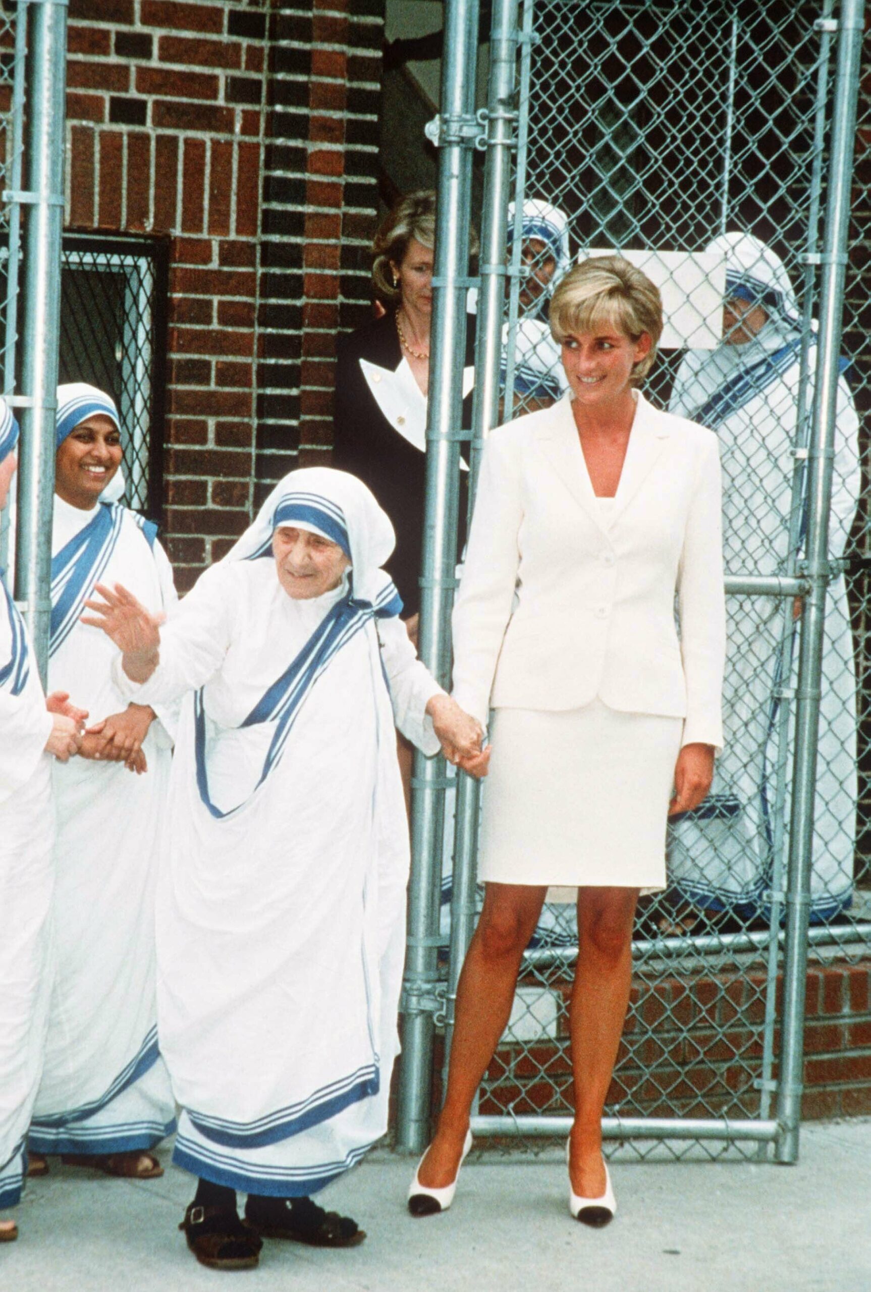 NEW YORK, USA - circa JUNE 18, 1997:  (FILE PHOTO) The Princess of Wales bonds with Mother Teresa in New York. (Photo by Anwar Hussein/WireImage) On July 1st  Diana, Princess Of Wales would have celebrated her 50th BirthdayPlease refer to the following profile on Getty Images Archival for further imagery. http://www.gettyimages.co.uk/Search/Search.aspx?EventId=107811125&EditorialProduct=ArchivalFor further images see also:Princess Diana:http://www.gettyimages.co.uk/Account/MediaBin/LightboxDetail.aspx?Id=17267941&MediaBinUserId=5317233Following Diana