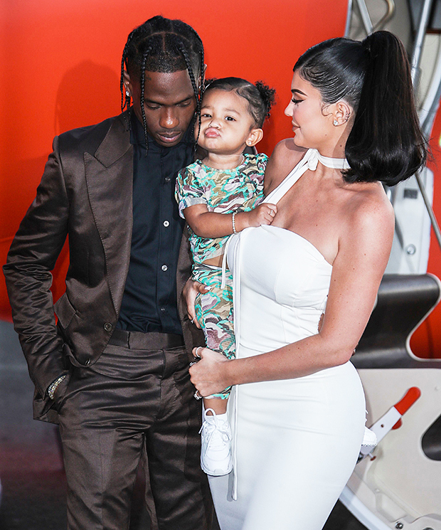 Kylie Jenner, Travis Scott & Stormi Webster at the premiere of his Netflix documentary