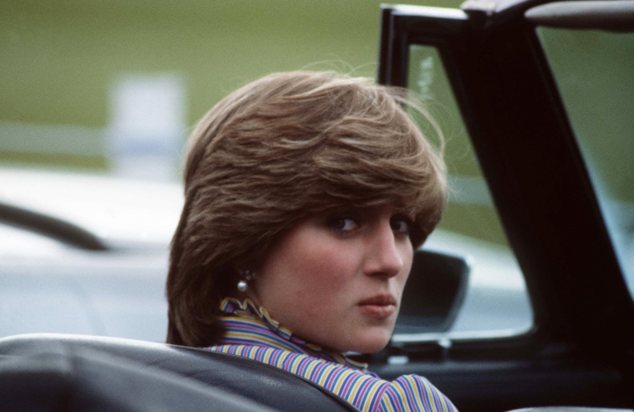 WINDSOR - JUNE 16:  Lady Diana Spencer attends a polo match at Windsor Great Park following a day at Royal Ascot on June 16, 1981 in Windsor, England. (Photo by Anwar Hussein/Getty Images)