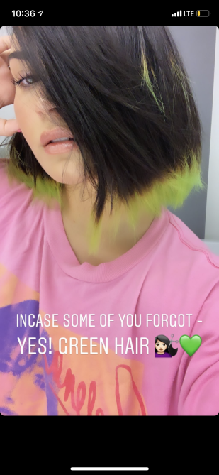 demi lovato green hair