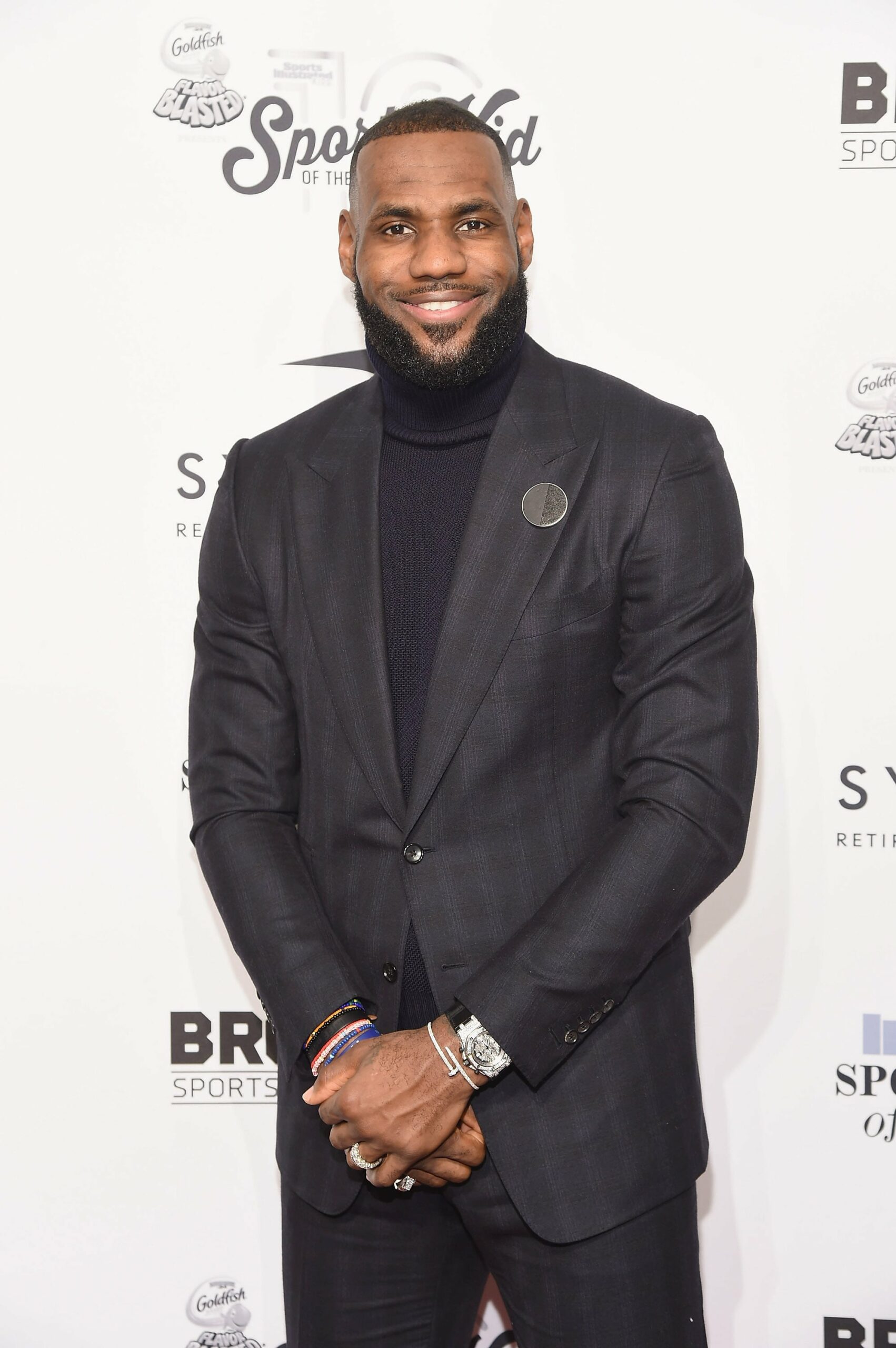 NEW YORK, NY - DECEMBER 12: Event honoree LeBron James attends the 2016 Sports Illustrated Sportsperson of the Year at Barclays Center of Brooklyn on December 12, 2016 in the Brooklyn borough of New York City.  (Photo by Gary Gershoff/WireImage)