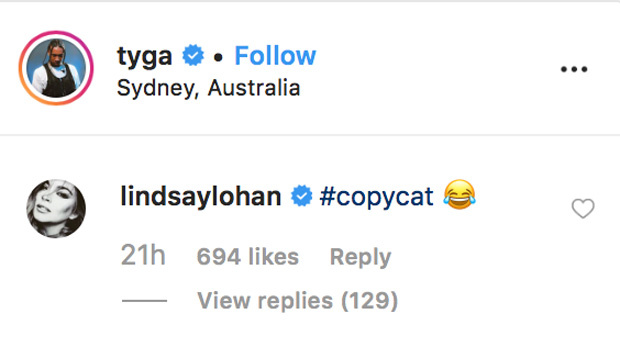 Lindsay Lohan, Tyga