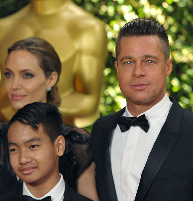 Brad Pitt & Angelina Jolie with son Maddox